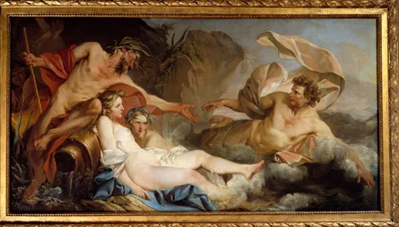 Ulysses på ön Phaecians. Målning av Jean Baptiste Pierre (1713-1789)
