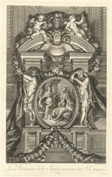 Frankrikes överlägsenhet erkänd av Spanien 1662 [pl. 17]
