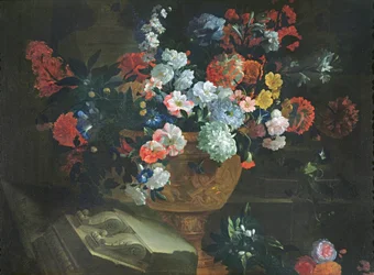 Stilleben av blommor