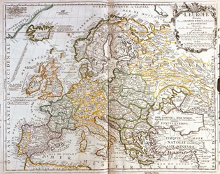 Karta över Europa