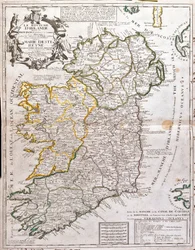 Karta över kungariket Irland, avliden till Marie d