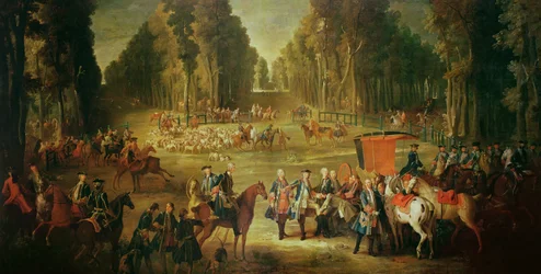 Möte för Puits-du-Roi-jakten i Compiegne (se 202272 för detaljer)