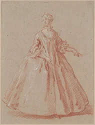 Stående Kvinna