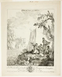 Vy över Dieppes hamn