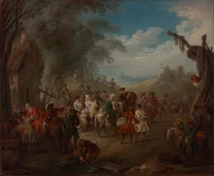 Trupper på mars, ca. 1725.