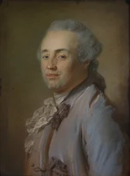 Abel Francois Poisson de Vandieres, markis de Marigny (1727-1781), av Perronneau, Jean Baptiste (1715-1783). Pastellfärgad på Bristol-skiva. Mått: 64x50 cm. Nationalmuseum Stockholm