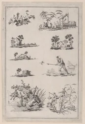 Chinoiserie Ornaments, ca. 1760-85.