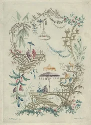 Chinoiserie från New Suite of Chinese Arabesque Notebooks, 1790-99.