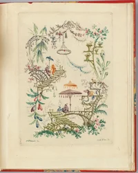 Ornamental design från "Nouvelle suite de cahiers chinois a l