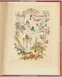 Ornamental design från "Nouvelle suite de cahiers chinois a l