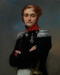 Porträtt av Charles-Louis Regnault, en officer från Napoleonkrigen