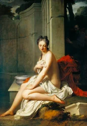 Susanna har bad, av Jean-Baptiste Santerre (1651-1717), olja på duk, 200x145 cm