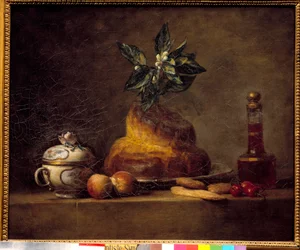 Bulle eller dessert. Målning av Jean Simeon Chardin (1699-1779)