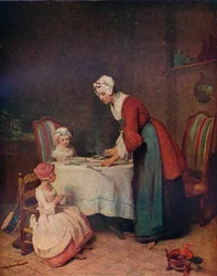 Le Benedicite Grace before Meat, c1740. 1911