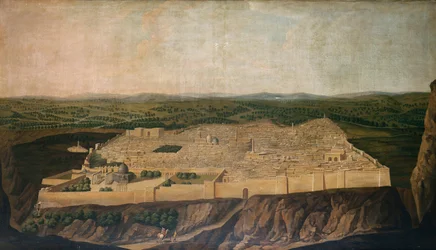 Panoramautsikt över Jerusalem