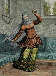 Tchinguis, eller turkisk dansare, skylt 54 från 
