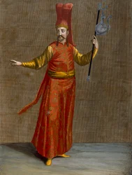 Ibriktar Agassi, plansch 6 ur "Samling med hundra tryck som föreställer Levantens olika nationer" av Charles de Ferriol, graverad av Gérard Scotin (1671-1716), 1707-08