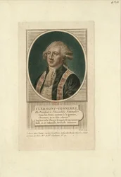 Porträtt av Stanislas Marie Adelaide, greve av Clermont-Tonnerre 1757-1792, ca. 1789.