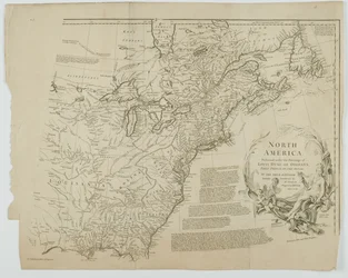 Nordamerika, graverad av Richard William Seale, 1752