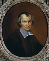 Porträtt av Antoine Arnauld (1612-1694), fransk jansenistisk teolog, målning av Jean Baptiste de Champaigne (1631-1681)