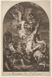 Martire de St. Pierre Sankt Peters martyrskap, ca. 1750-talet.