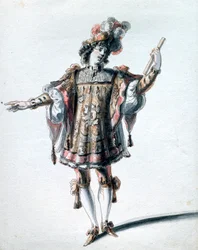 Kostymdesign av Jean Berain den äldre, c1680