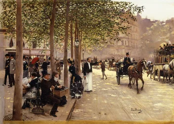 En parisisk aveny, ca 1880