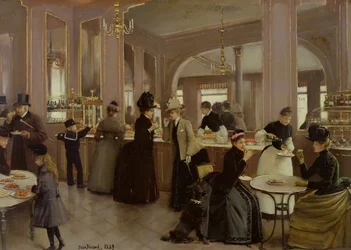 La pâtisserie Gloppe, Champs Elysees, 1889.