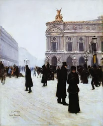 Utanför operan, Paris, 1879