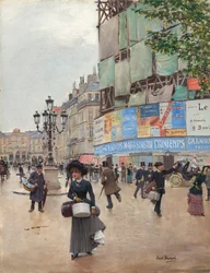 Paris, rue du Havre, ca. 1882.