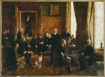 Grevinnan Potockas salong 1887 (målning på duk)