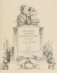 Arabesque designs for many uses Uppfunnet av J.B. Toro Titelsida, 1716., 1716.