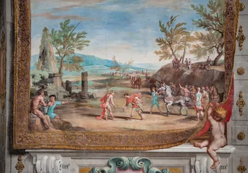 Mötet i Egypten mellan Proteus, kung av Memfis, och Bacchus