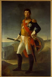 Hellängdsporträtt av Nicolas Soult (1769-1851) marskalk av Frankrike, hertig av Dalmatien. Målning av Jean Broc (1780-1850)