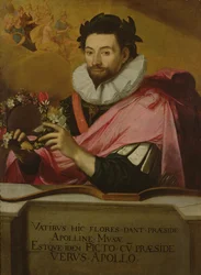 Porträtt av Jean de Caulet med Apollos krona, 1635