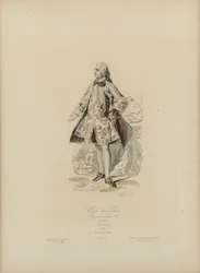 Parismode: Reign of Louis XV (handfärgad gravyr)