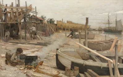 Båtvarvet, ca. 1875.