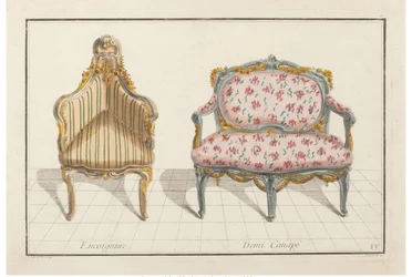 Hörn, halvsoffa. Ny historisk ikonologi eller attribut hierogliphyques, c.1768.