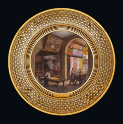 Laboratorium, butik, ca 1820-35 Väggmålningar