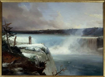 Niagarafallen. Målning av Jean Charles Remond (1795-1875)