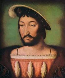 Porträtt av Francois I av Frankrike, c1500-talet.