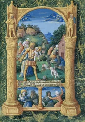 Ms Lat Q.v.I.126 f.36 Massakern på de oskyldiga, ur "Louis d