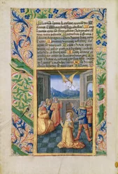 Ms Lat. Q.v.I.126 f.45v Judith ber, från Louis dOrleans