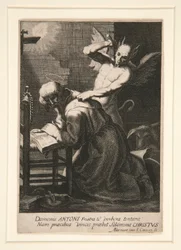 Sankt Antonius och en demon