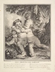 De glada amorinerna, 1750.