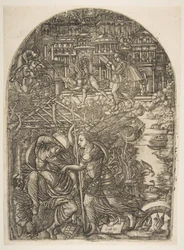 Ängeln visar Saint John the New Jerusalem, från Apocalypse.n.d.