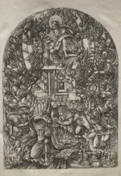Apokalypsen: Johannes kallad till himlen, 1546-1556.
