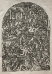 Apokalypsen: St. Johannes evangelistens martyrskap, 1546-1556.