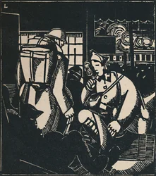 Soldater på stationen, 1919