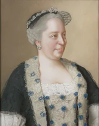 Porträtt av kejsarinnan Maria Theresia av Österrike (1717-1780)